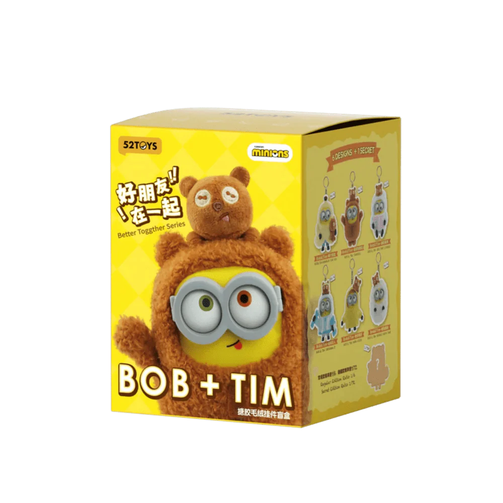 Minions BOB & TIM Vinyl Plush Blind Box Keychain